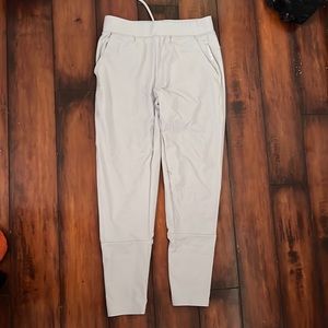 Alphalete joggers, silver color, size large, perfect never worn
